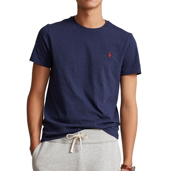 POLO RALPH LAUREN Classic Fit Jersey Short Sleeve Tee Crewneck Cotton T-Shirt S - Picture 1 of 15